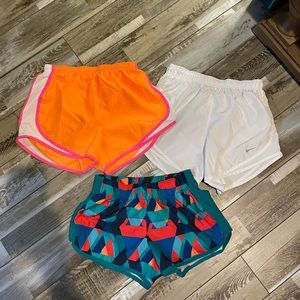 2 Pairs Nike Dry-Fit Shorts & 1 Pair adidas climalite shorts